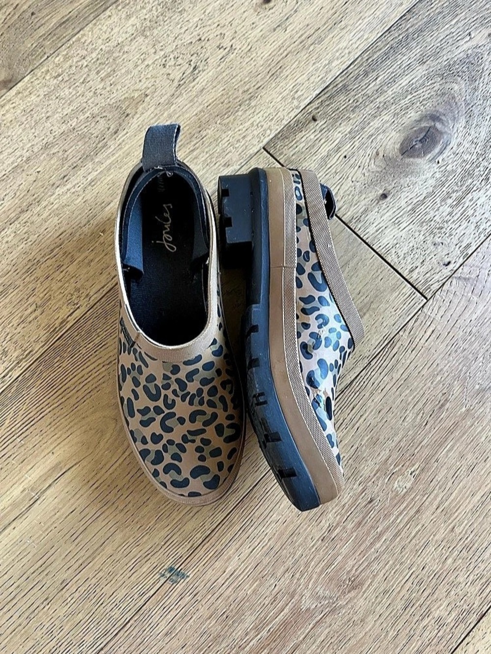 Joules Wellibob Ankle Rain Boots Wellibob Leopard Print Ankle Rain Boots